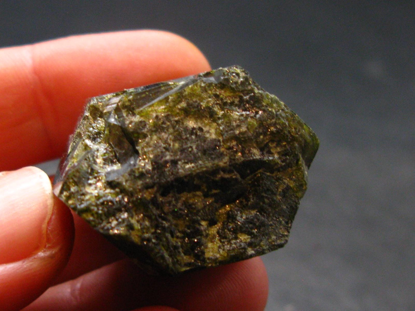 Nice Rare Terminated Epidote Crystal From Peru - 0.9" - 28.78 Grams
