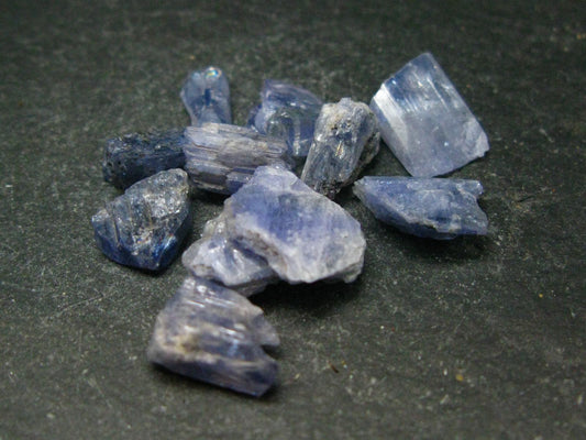Lot of 10 Gem Tanzanite Zoisite Crystals From Tanzania - 38.60 Carats