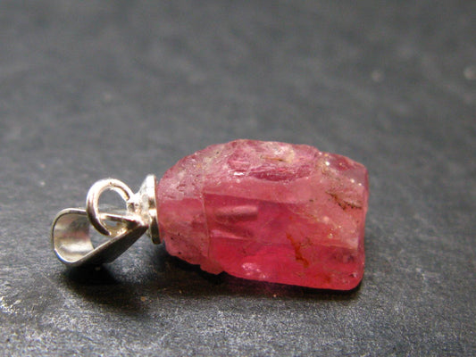 Rhodochrosite Sterling Silver Pendant From Alma Colorado - 0.7" - 0.88 Grams