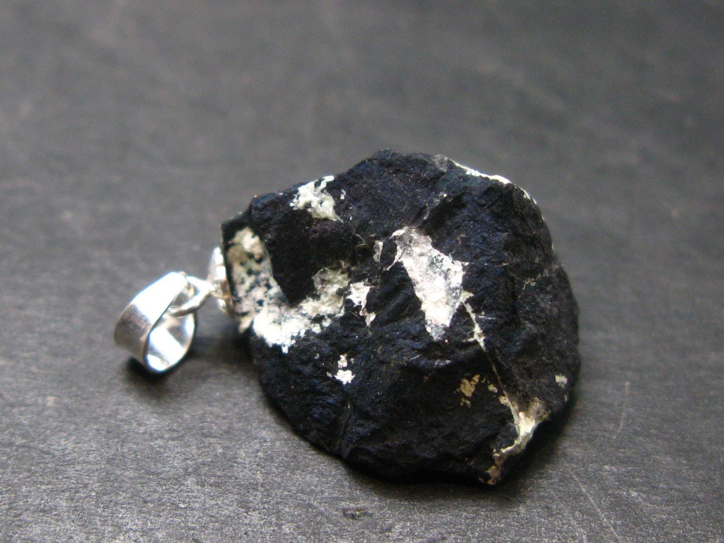 Covelite Covellite Crystal Silver Pendant From Peru - 1.0" - 4.8 Grams