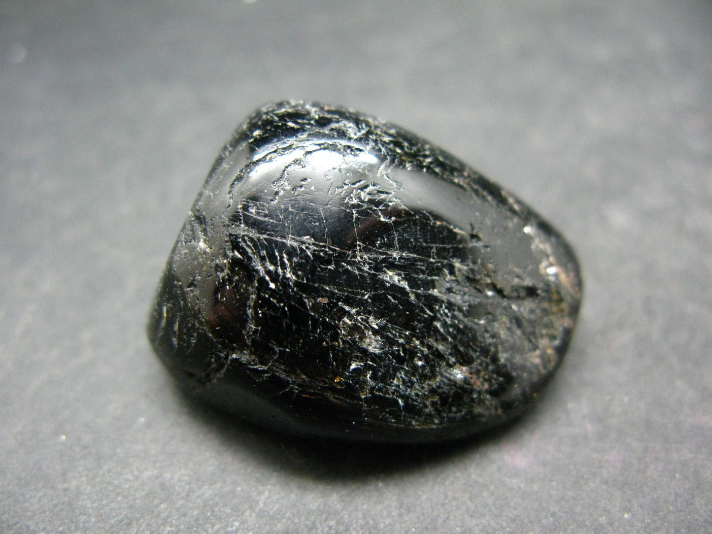 Rare Nuumite Nuummite Tumbled Stone From Greenland - 22.25 Grams - 1.0"