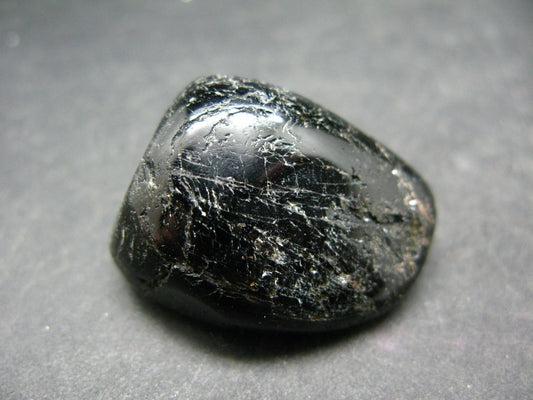 Rare Nuumite Nuummite Tumbled Stone From Greenland - 22.25 Grams - 1.0"