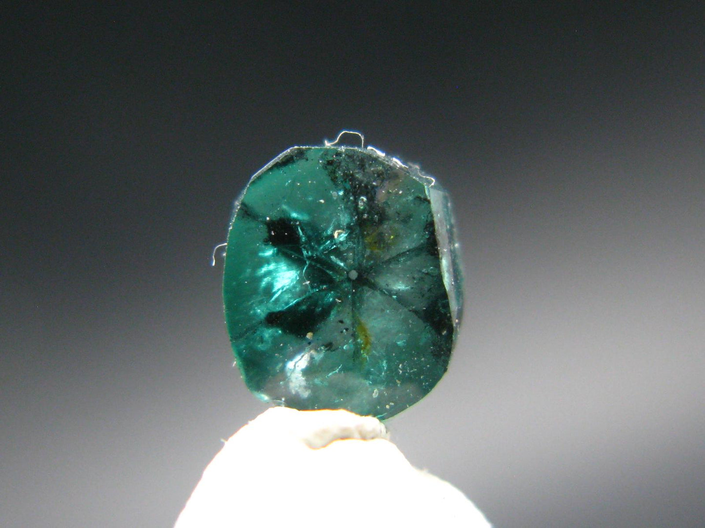 Beautiful Rare Gem Trapiche Emerald From Colombia - 0.59 Carats - 6x5mm