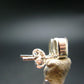 Green Herderite Silver Stud Earrings From Brazil - 1.32 Grams
