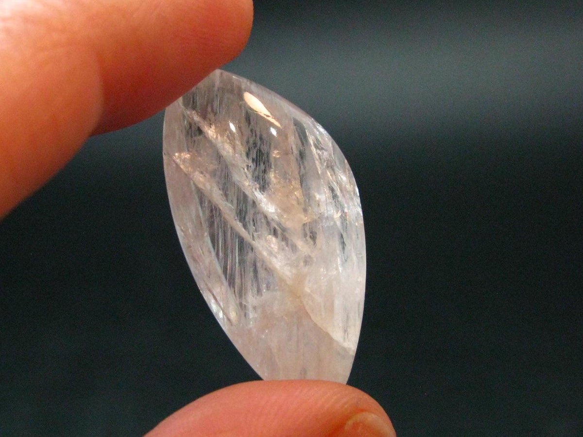 Large Clear Tumbled Petalite Stone from Brazil - 5.15 Grams - 1.3"