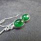 Tsavorite Gem Green Garnet Sterling Silver Earrings from Tanzania - 1.72 Grams