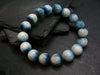 Blue Ice Glacierite Genuine Bracelet ~ 7 Inches ~ 12mm Round Beads