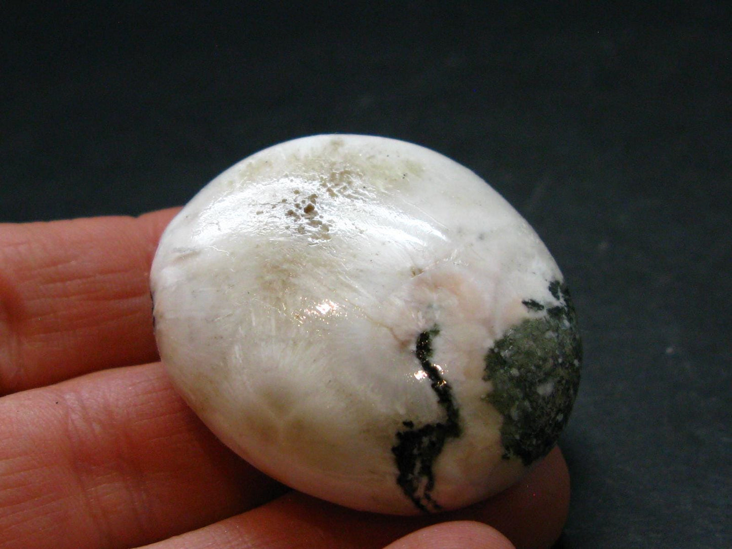 Natrolite Tumbled Stone from Indonesia - 1.4" - 20.0 Grams
