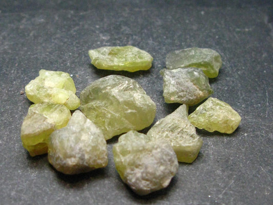 Lot of 10 Chrysoberyl Crystals From Brazil - 98.85 Carats