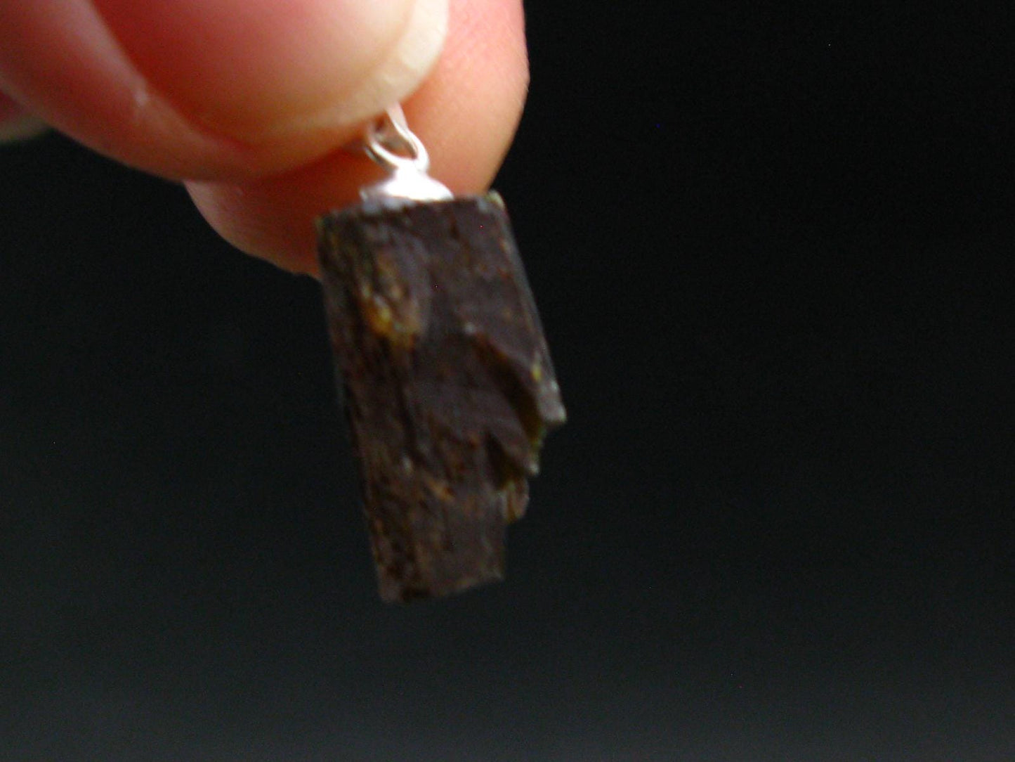 Zincite Zinkite Crystal 925 Silver Pendant From Poland - 0.9" - 3.04 Grams