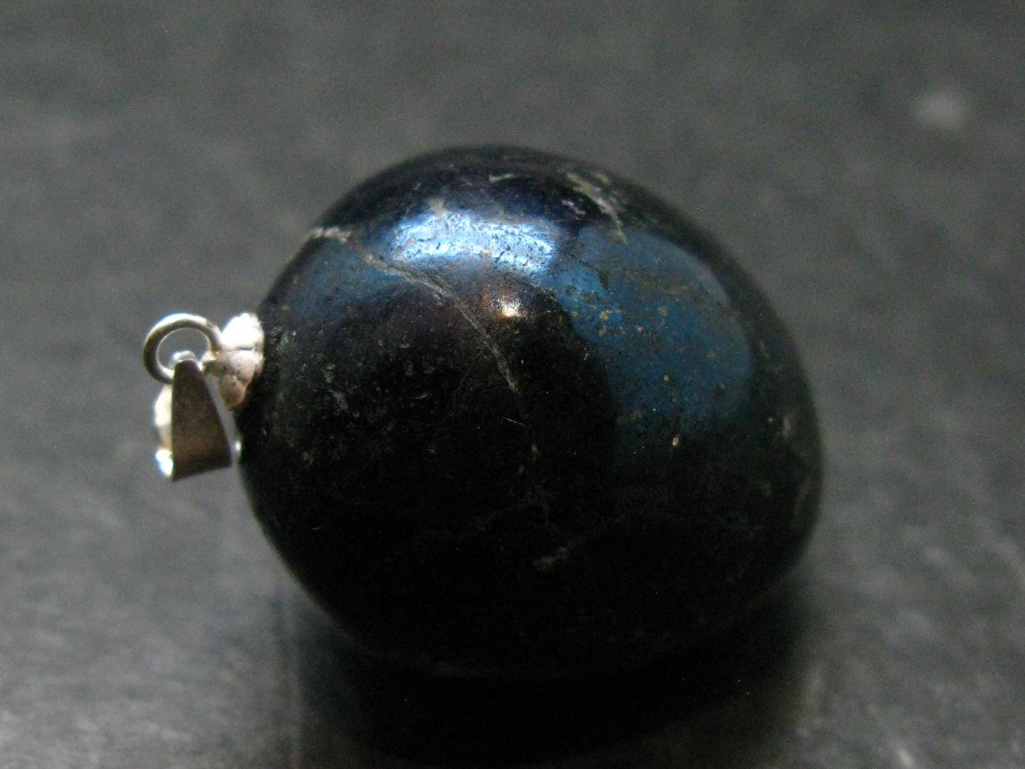 Covelite Covellite Crystal Silver Pendant From Peru - 1.3" - 22.95 Grams