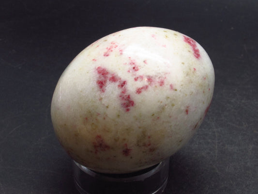 Large Cinnabar in Quartz Egg from Peru - 121.5 Grams - 2.1"