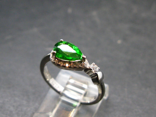 Helenite Gaia Stone Gem Sterling Silver Ring From Washington - Size 6 - 0.80 Carats