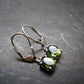 Moldavite Tektite Silver Earrings from Czech Republic - 1.95 Grams