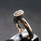 Gray Herderite Silver Ring from Africa - Size 7 - 1.71 Grams