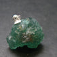 Rare!! Emerald Green Fluorite Crystal Silver Pendant From UK - 5.90 Grams - 0.8"