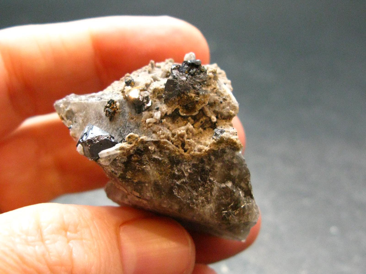 Brookite On Quartz Cluster From Arkansas - 27.74 Grams - 1.2"