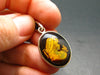 Hand Carved Baltic Amber 925 Silver Cameo Woman Lady Flower Pendant - 1.3"