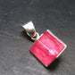 Rhodochrosite Sterling Silver Pendant From Alma Colorado - 0.7" - 2.10 Grams