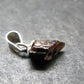 Rare Painite Crystal Silver Pendant From Myanmar - 0.6" - 2.25 Carats