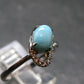 Larimar AAA Quality Sterling Silver Ring - Size 7.25 - 2.20 Grams