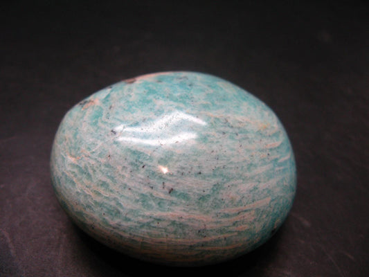 Rich Green Amazonite Tumbled Stone From Madagascar - 2.3"
