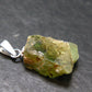Rare Titanite Sphene Crystal Silver Pendant From Brazil - 0.9" - 1.68 Grams