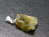Rare Titanite Sphene Crystal Silver Pendant From Brazil - 0.9" - 1.68 Grams