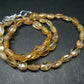 Extremely Rare Imperial Topaz Necklace From Brazil - 18" - 8mm Facetted Beads
