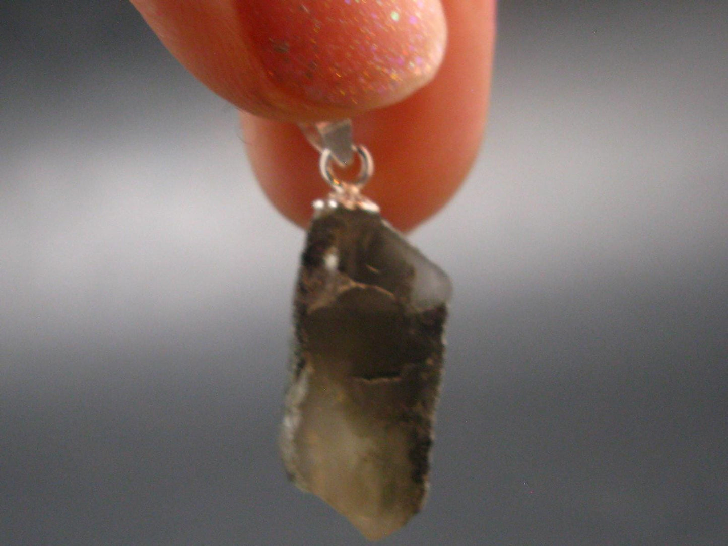 Phenakite Phenacite Crystal Silver Pendant from Russia - 1.0" - 2.27 Grams