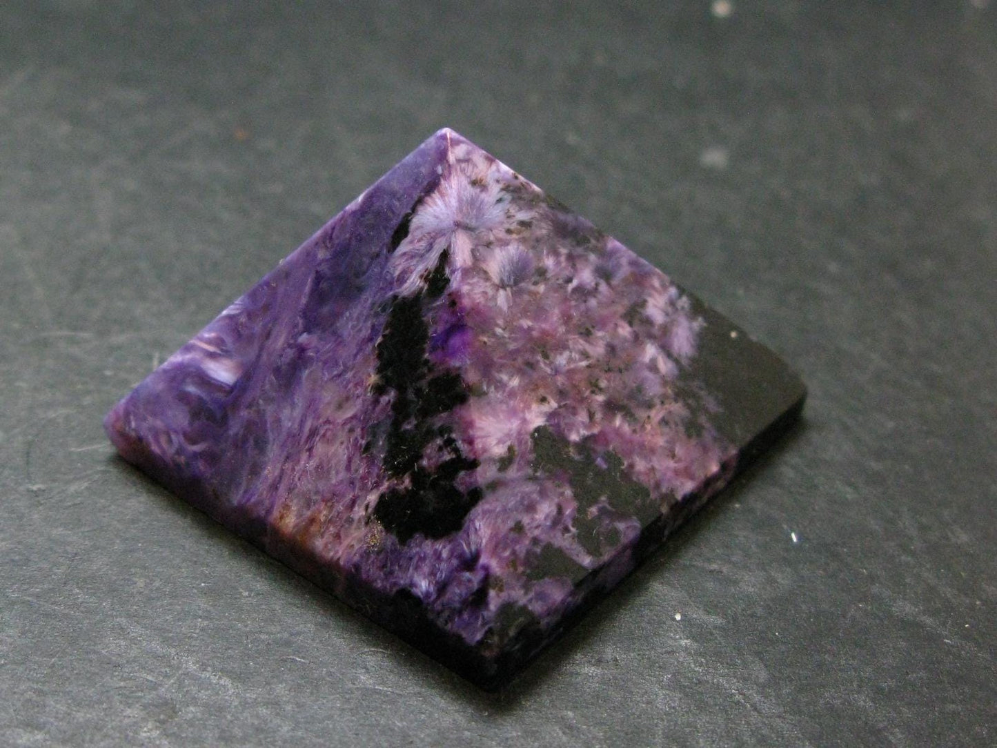 Rare High-Quality Charoite Pyramid From Russia - 1.6" - 55.32 Grams