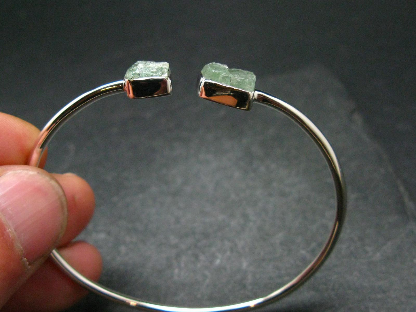Kornerupine Silver Twister Bracelet From Tanzania - 5.20 Grams