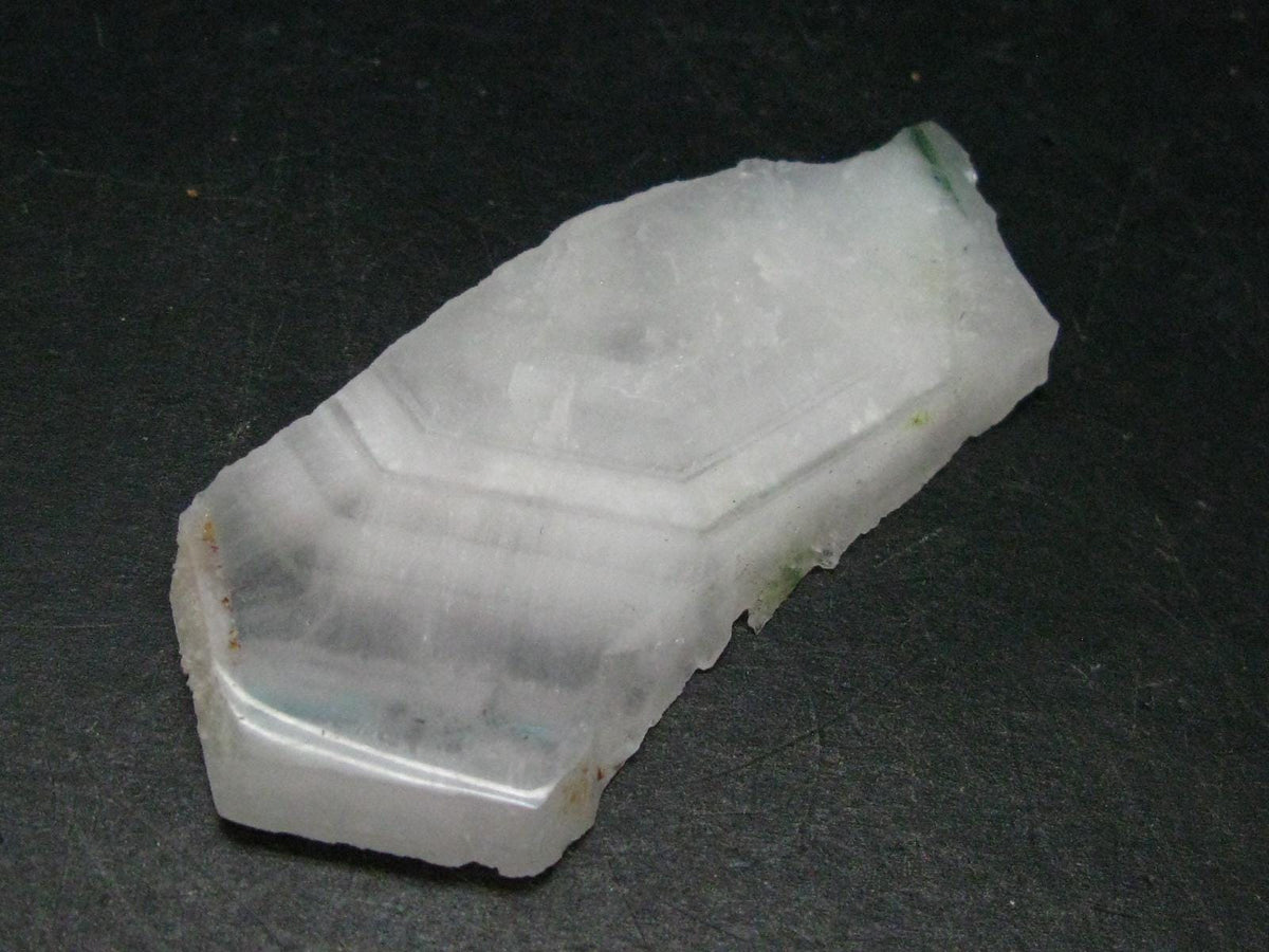 Rare Ajoite in Quartz Crystal Slice from South Africa - 2.7" - 19.44 Grams