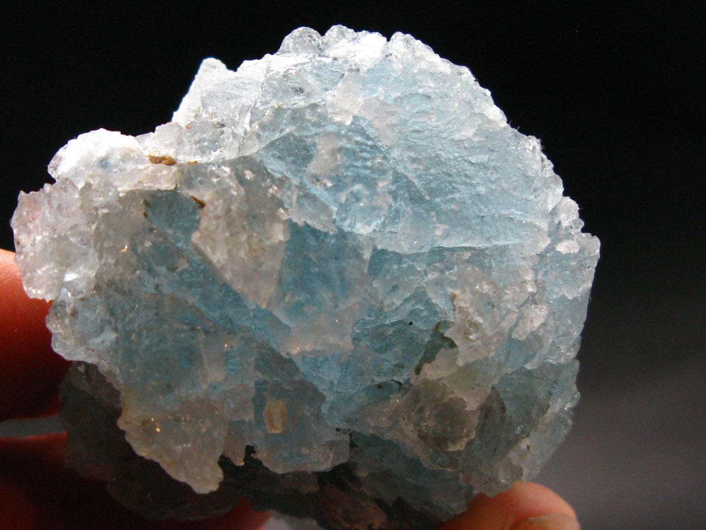 Gem Aquamarine Etched Crystal Blue Beryl From Brazil - 95.04 Grams - 2.3"