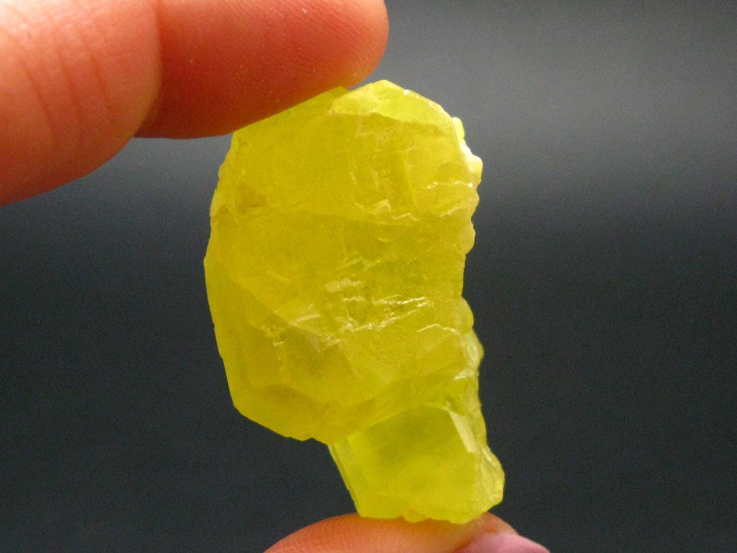 Large Yellow Sulphur Sulfur Crystal Italy - 1.3"