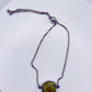 Raw Chrysoberyl Adjustable Bracelet Yellow Green Gemstone Silver Crystal Bracelet