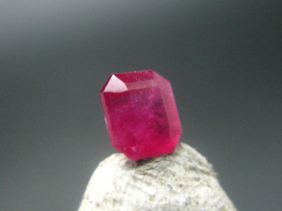 Beautiful Rare Gem Bixbite Red Beryl Emerald Cut Stone From Utah USA - 0.33 Carats - 4.6x4.1mm