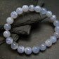 Blue Lace Agate Genuine Bracelet ~ 7 Inches ~ 8mm Round Beads