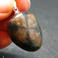 Perfect Cross-Shaped Andalusite (Variety of Chiastolite) Polished Silver Pendant from China - 1.3" - 12.18 Grams