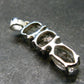 Moldavite Herkimer Meteorite Sterling Silver |Pendant From Czech Republic - 1.4" - 3.65 Grams