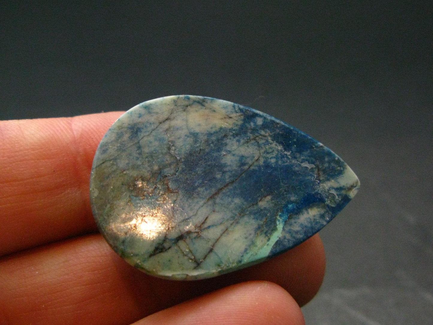 Shattuckite Cabochon from Namibia - 1.2" - 5.07 Grams