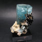 Big Aquamarine & Black Tourmaline Crystal From Erongo Namibia - 3.3"