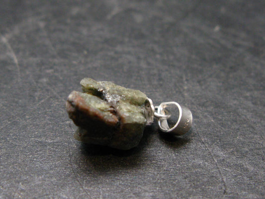 Phenakite Phenacite Silver Pendant from Brazil - 0.7 Inches - 1.08 Grams