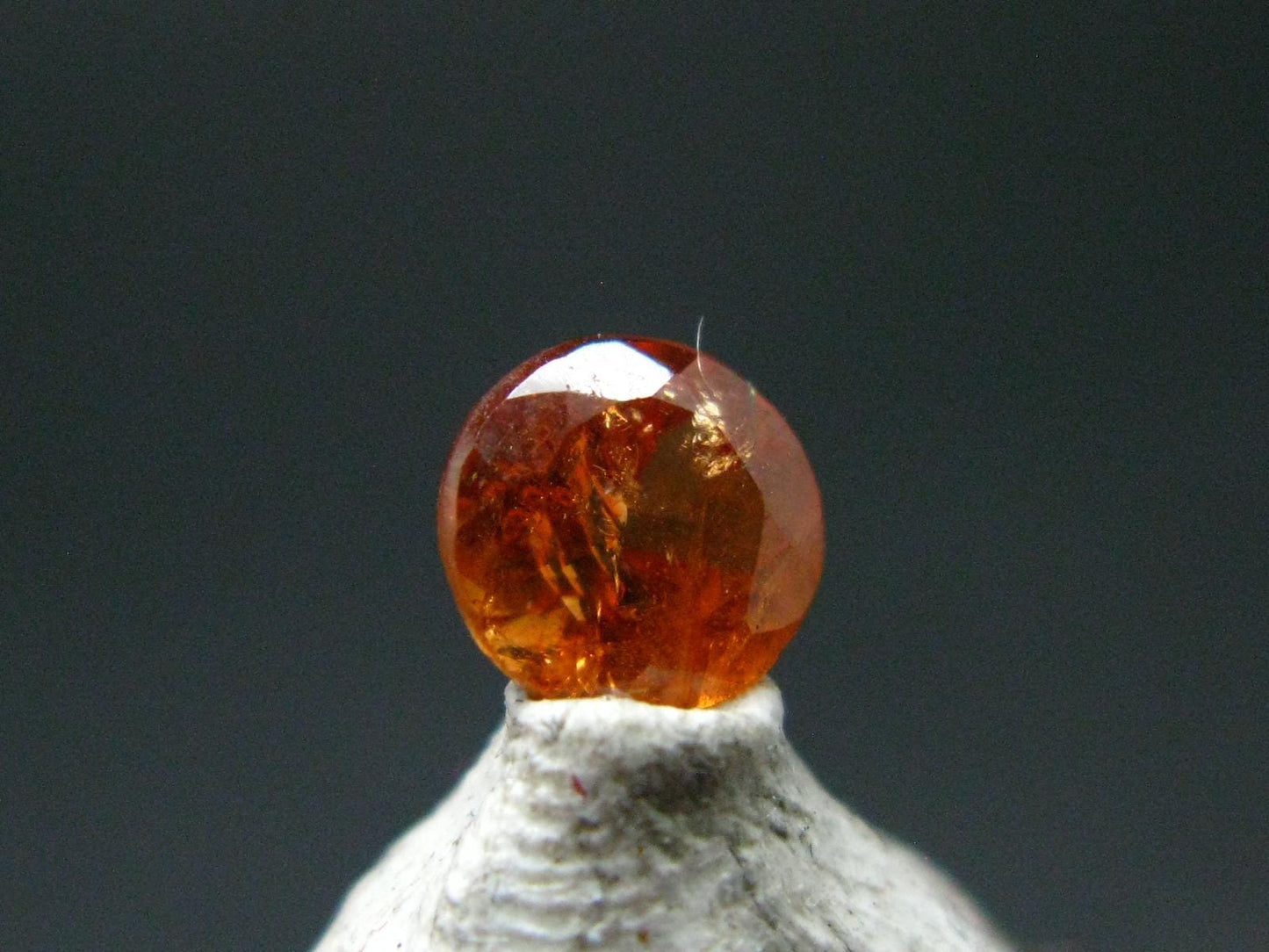 Hessonite Garnet Gem Cut Stone From Sri Lanka - 0.81 Carats