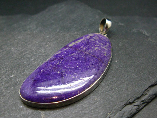 Sugilite Silver Pendant From South Africa - 2.5"