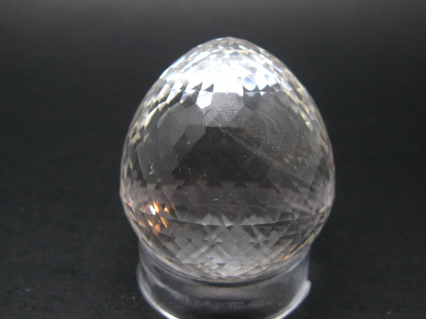 Facetted Quartz Egg From Brazil - 76.45 Grams - 1.7"