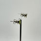 Peridot Sterling Silver Stud Earrings | August Birthstone