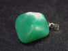 Chrysoprase Silver Pendant From Australia - 0.9" - 4.8 Grams