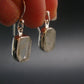 Phenakite Phenacite Crystal Silver Earrings from Russia - 2.75 Grams