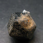 Sharp Black Melanite Andradite Garnet Silver Pendant From Mali - 0.9" - 10.59 Grams